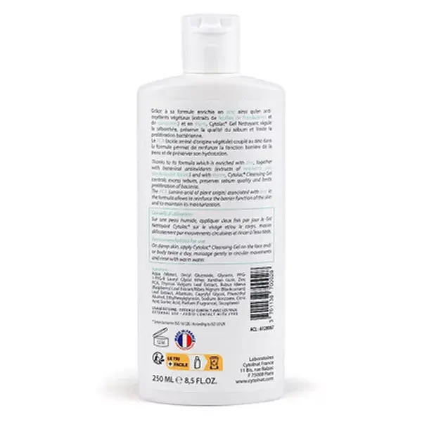 Cytolnat - Cytolac Gel Nettoyant Régulateur