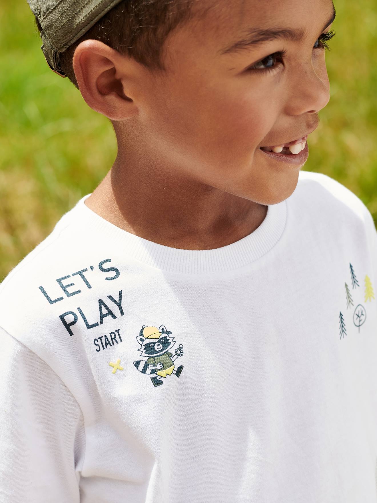 Camiseta divertida e interativa de 
