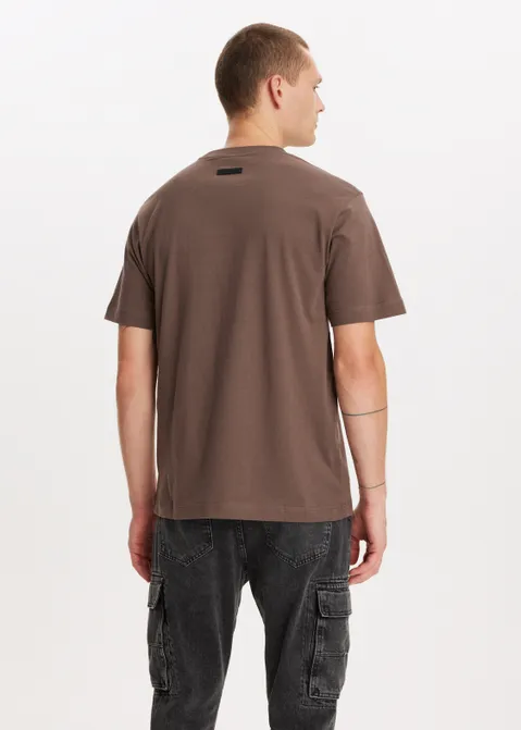 Basic t-shirt bruin (BRN)