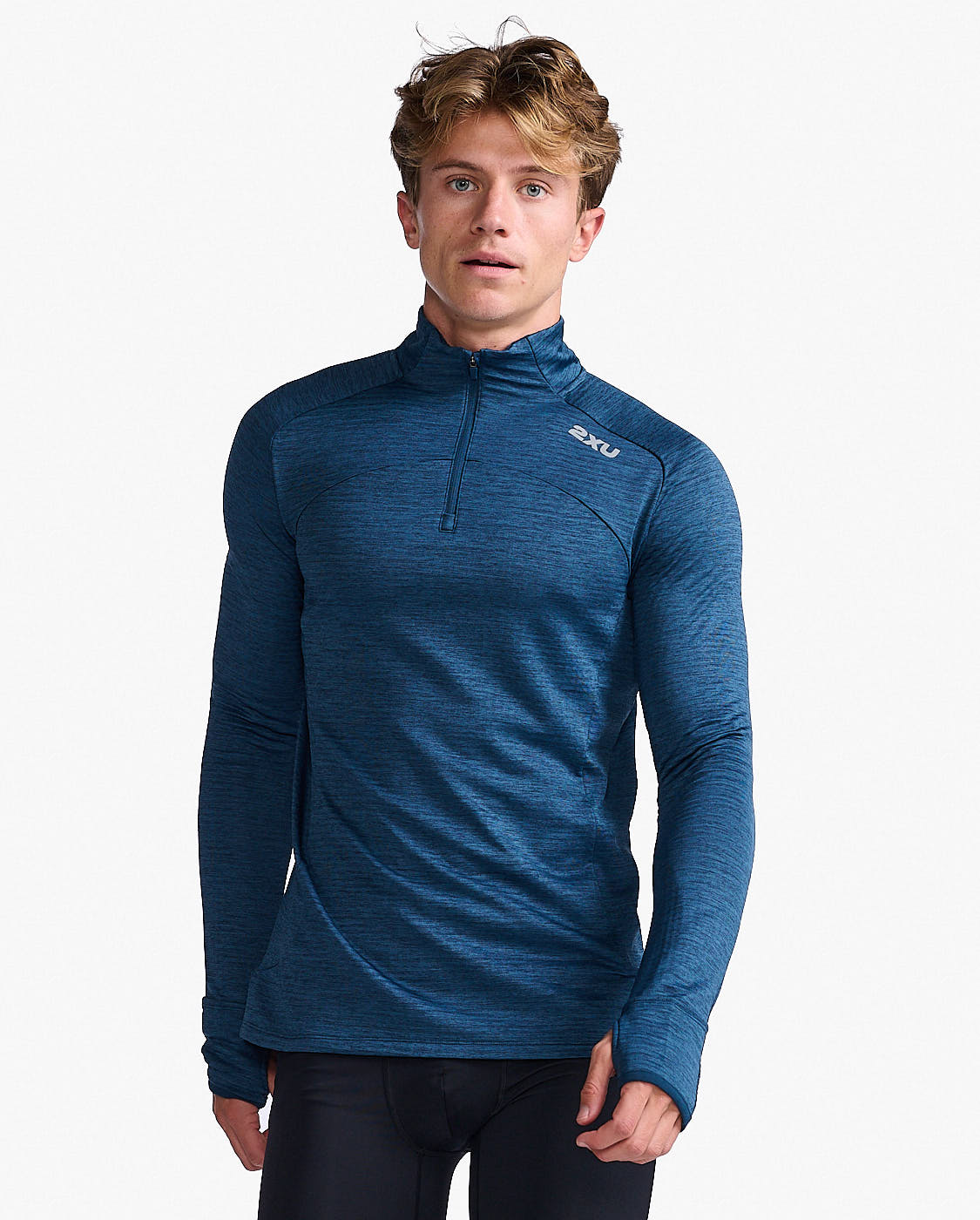 2XU Ignition 1\4 Zip Moonlight Silver Reflective