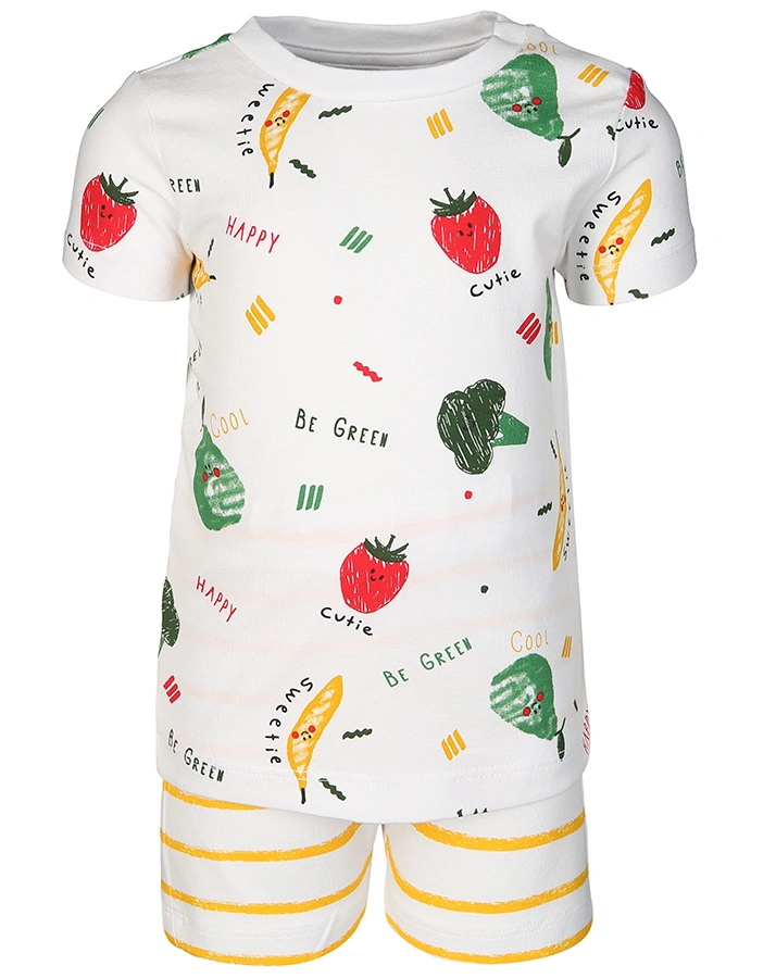 T-Shirt NBNUTTEHE mit Shorts in weiß