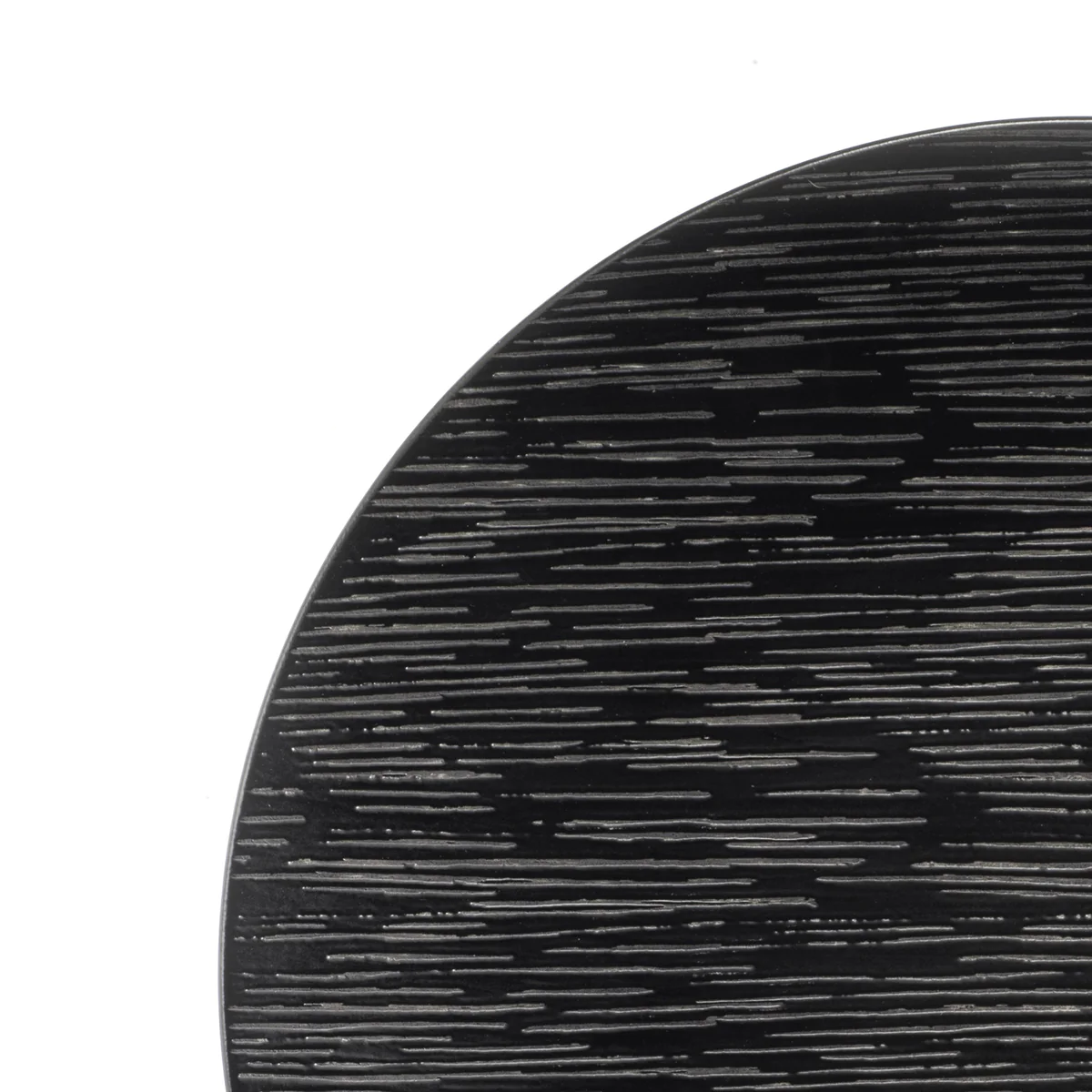 Magma Noir - Assiette plate 27 cm (lot de 6) Médard de Noblat
