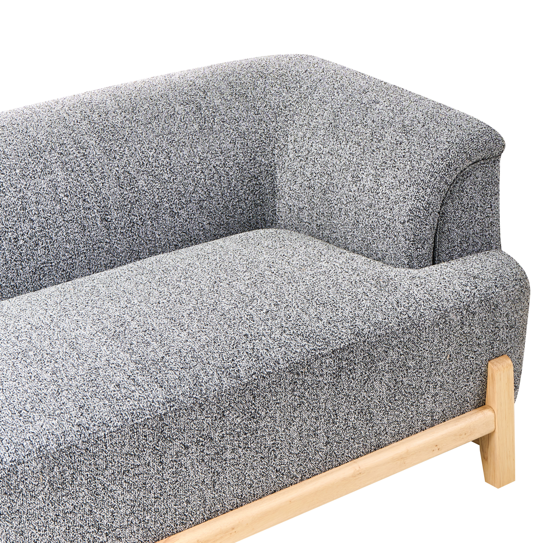 Beliani - ALNOR - Driezitsbank - Donkergrijs - Polyester