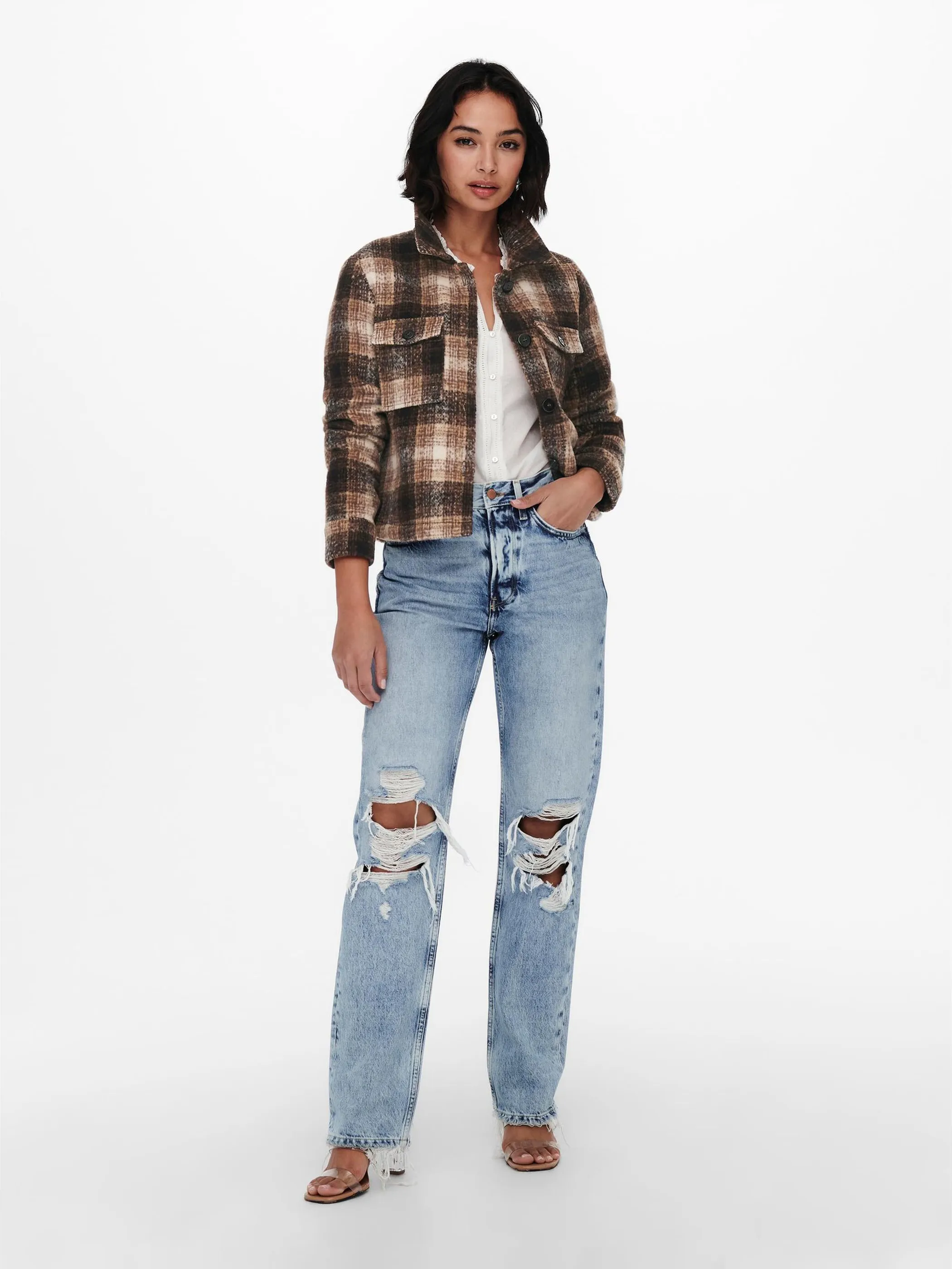 Only ONLLOU SHORT CHECK JA Jacke
