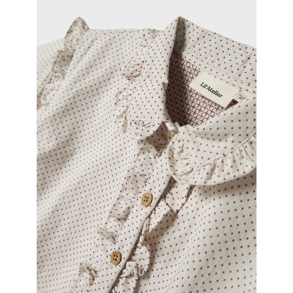 Køb Lil'Atelier Pastel Parchment Nmfolena Ls Loose Skjorte Lil