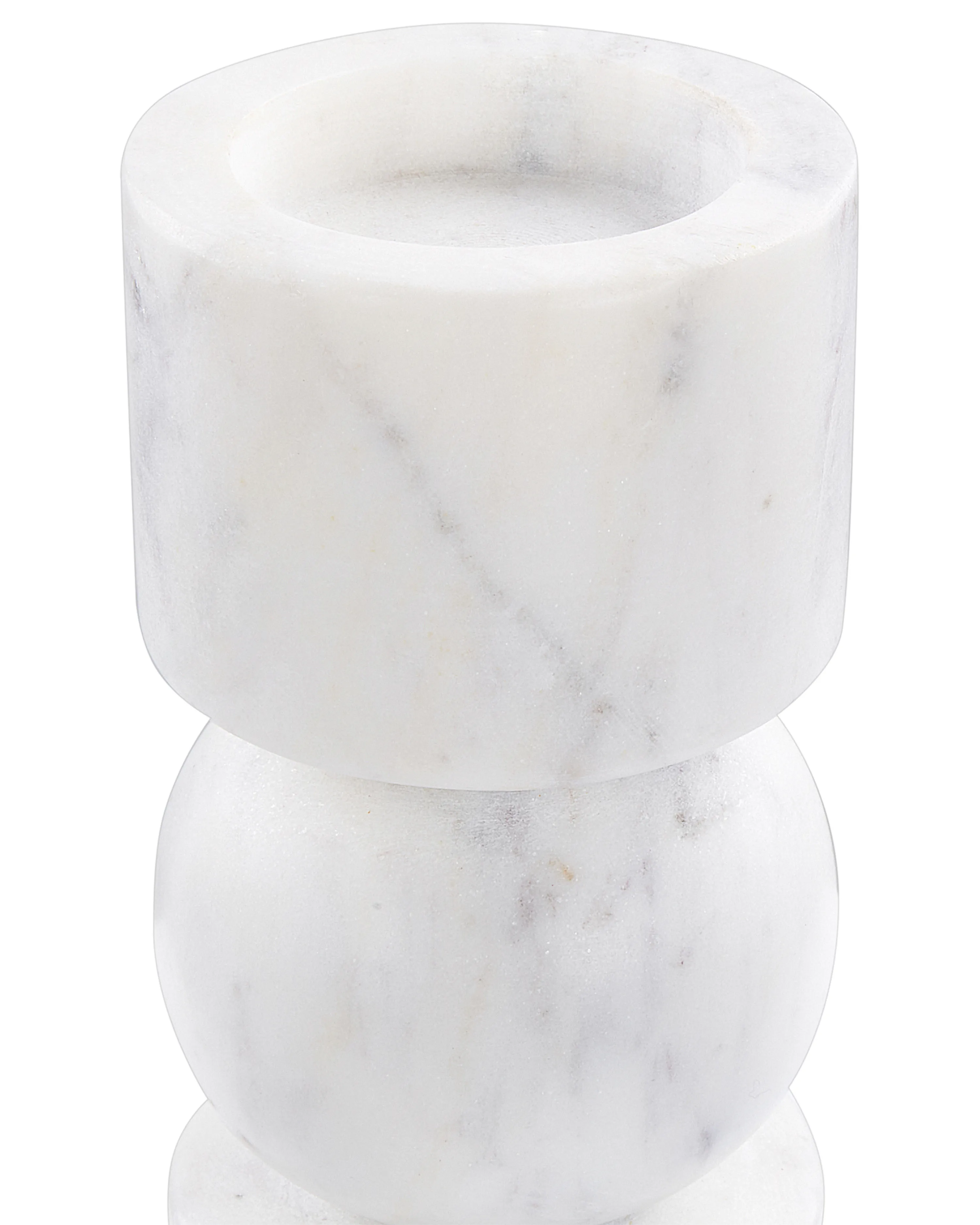 Kaarshouder IOANNINA Steen 20 cm Wit