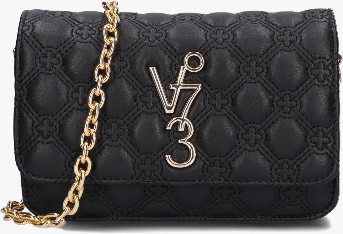 V73 zwarte v73 schoudertas eva flap bag