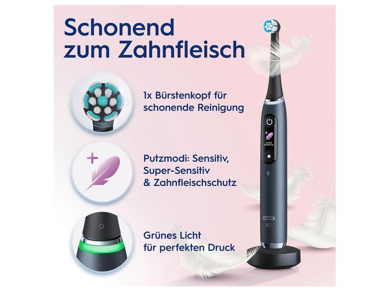 Oral-B Mikrovibrationszahnbürste iO Series 9N Schwarz Elektrische Zahnbürste