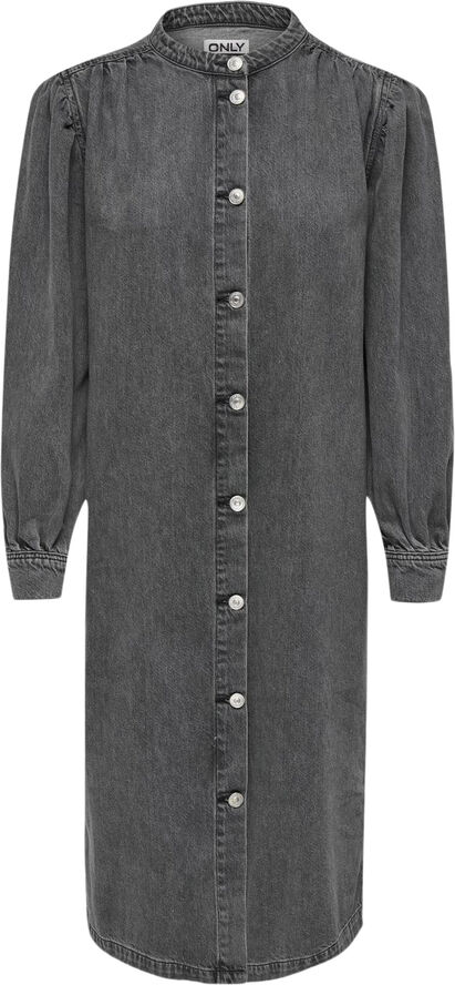 ONLY ONLBEATE L/S MIDI DRESS DNM Medium grey denim