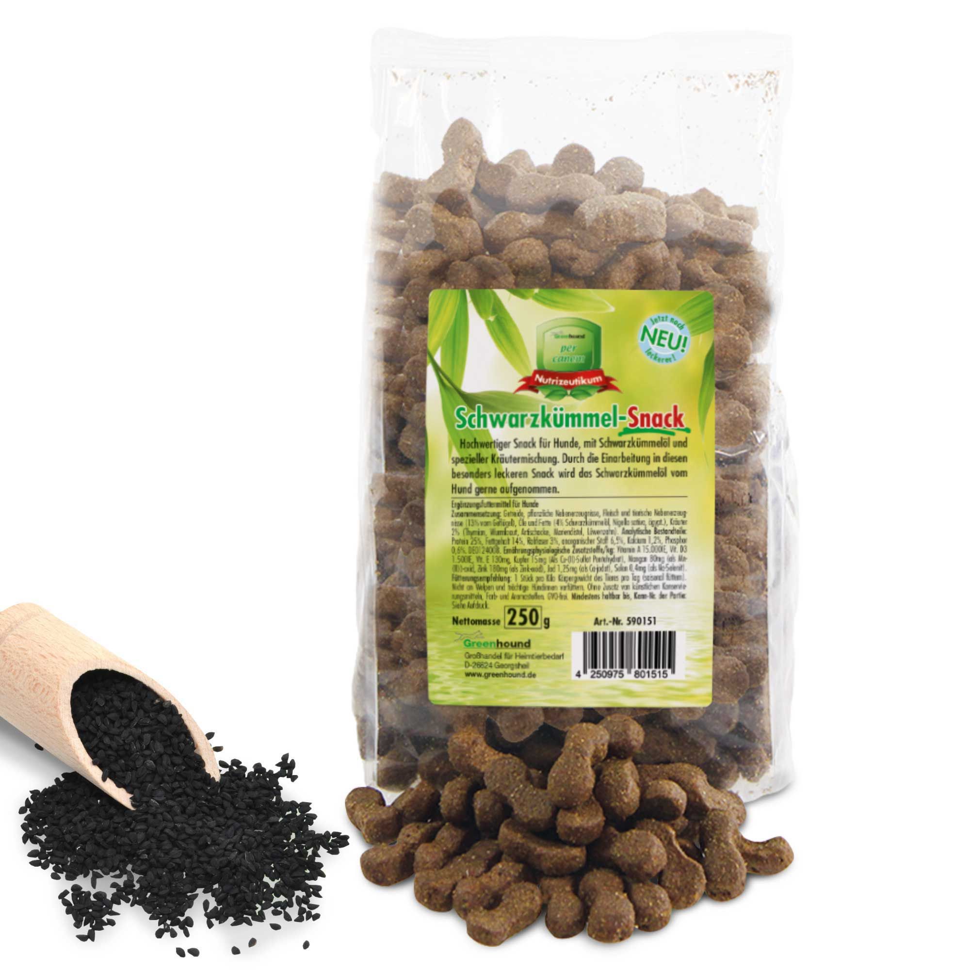 Schecker Hundesnack - hochwertiger Schwarzkümmel Snack