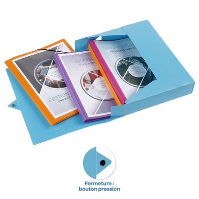 Viquel - Boîte de classement plastique - dos 60 mm - disponible dans différentes couleurs pastels
