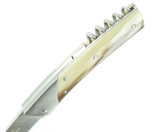 Thiers 11 cm CORNE BLONDE avec tire-bouchon Couteau de Poche le Thiers par Florinox