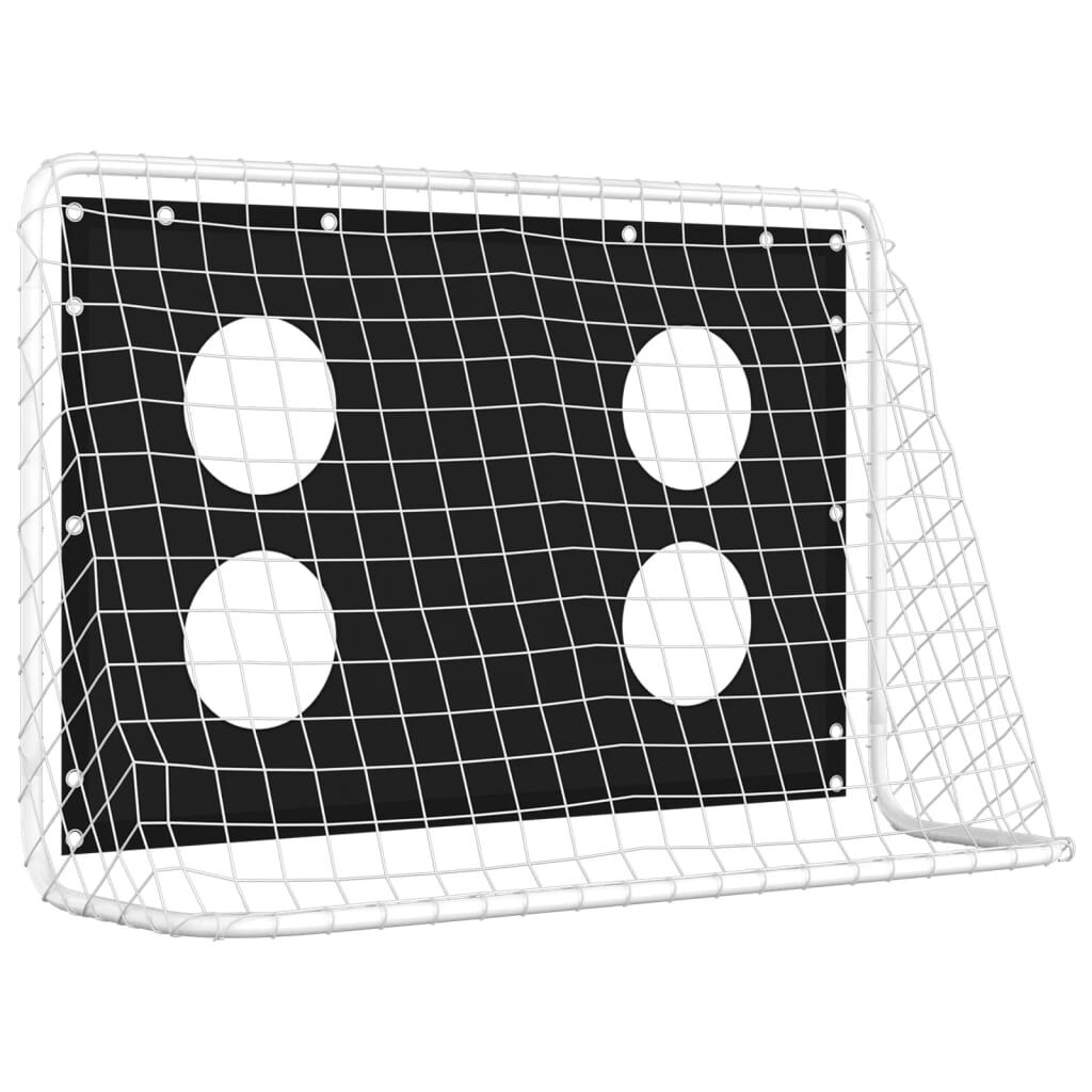 vidaXL Voetbaltrainingsdoel, staal, 184x61x122 cm