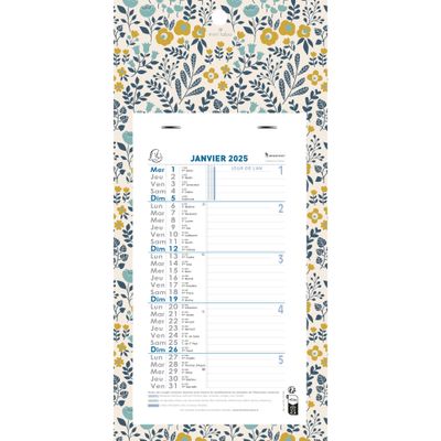 Calendrier mensuel sur plaque Mini Labo - 16 x 33 cm - Exacompta