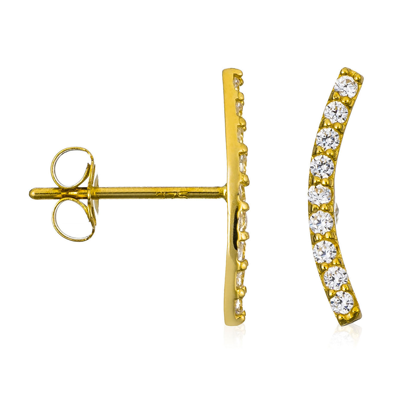 Instant d'Or Boucles d'oreilles Merveille grimpantes or jaune