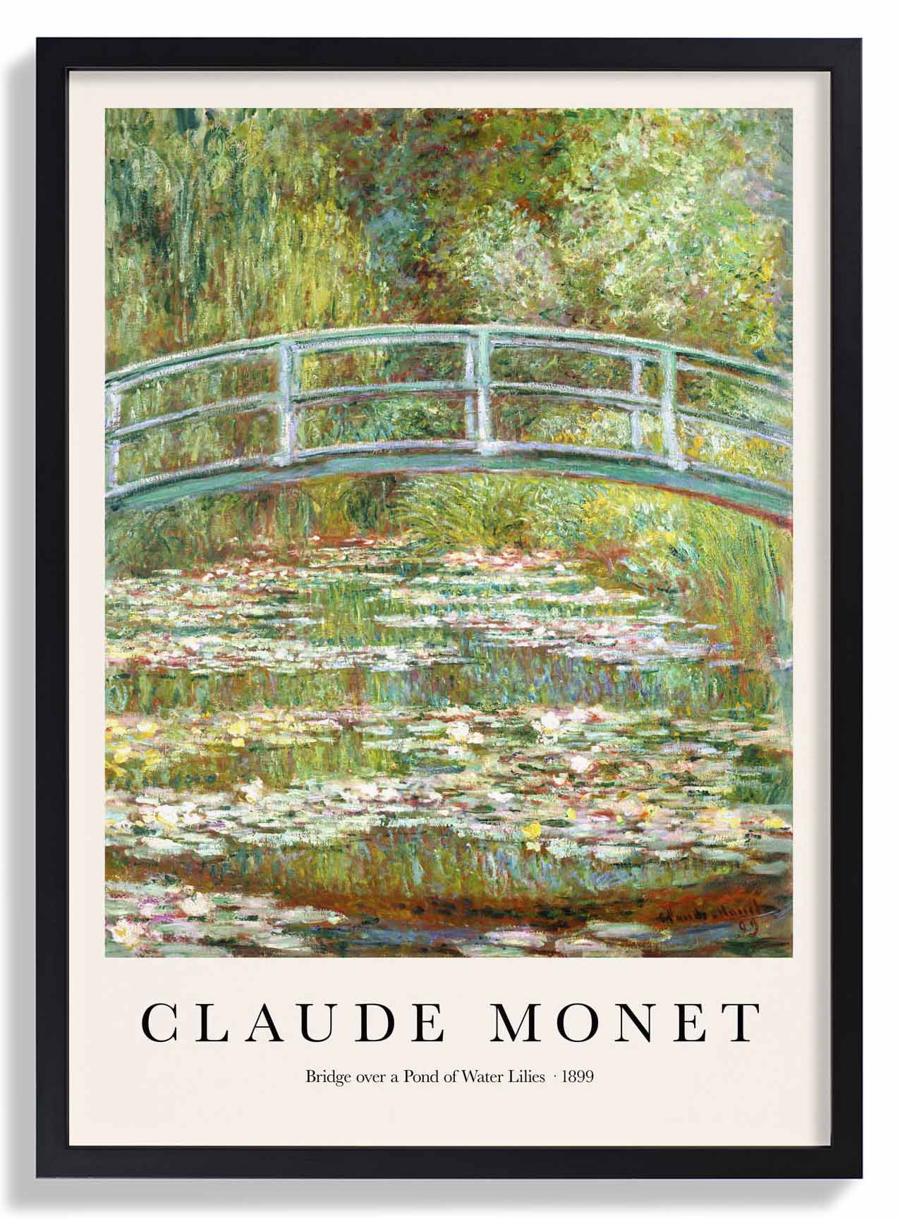 Brücke über einen Teich mit Seerosen von Claude Monet