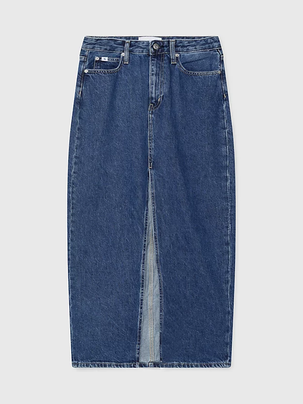 Saia longa de jeans