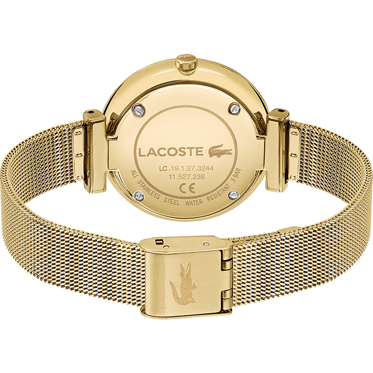 Montre Lacoste femme acier doré jaune