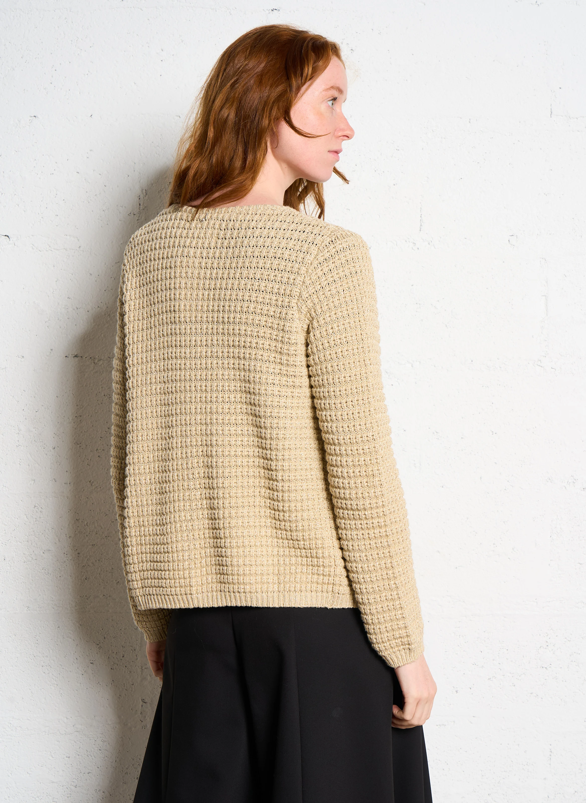 GILARYX - Gilet droit en coton mélangé | Doré