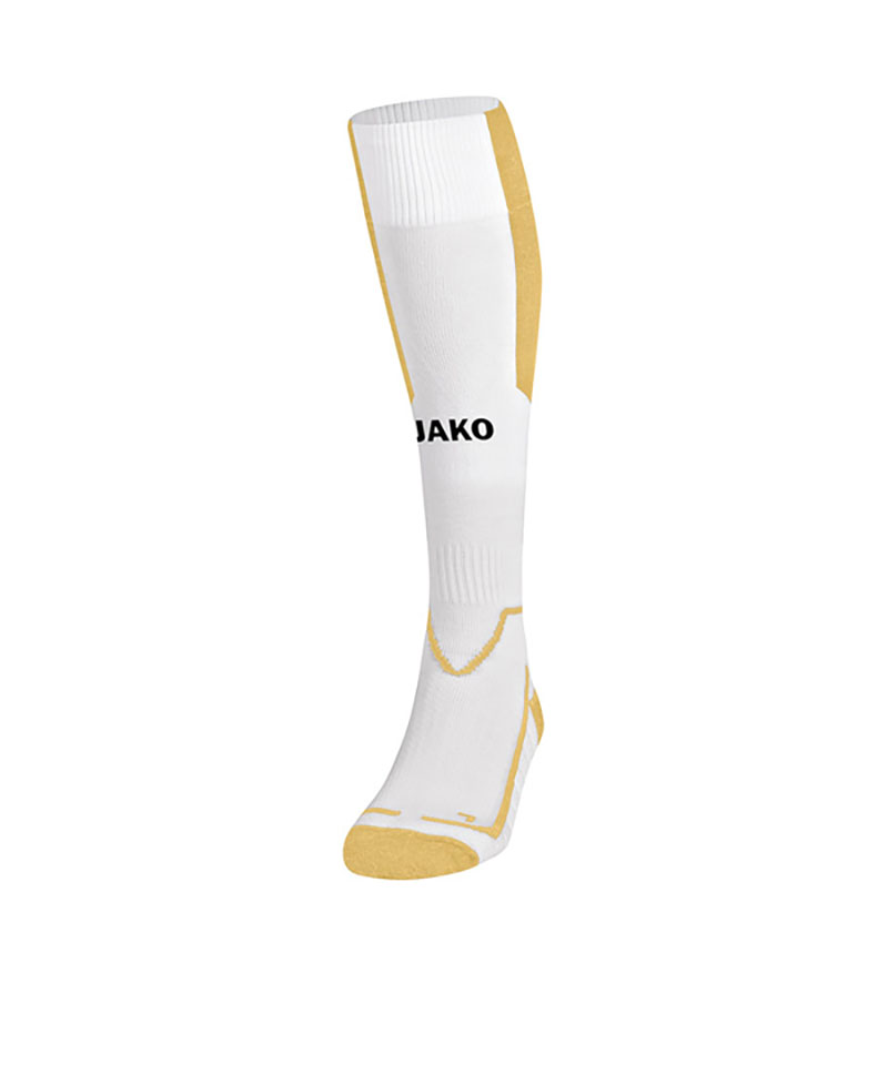 JAKO Lazio Stutzenstrumpf Weiss Gold F20