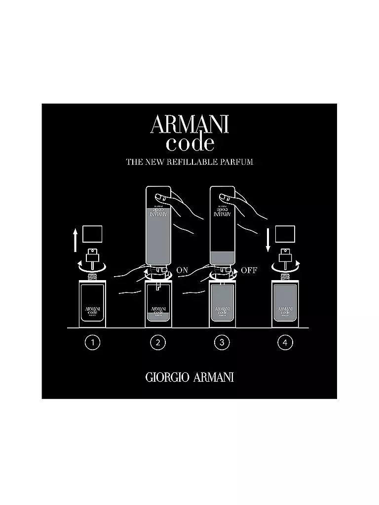 GIORGIO ARMANI Code Parfum 75 ml Nachfüllbar keine Farbe