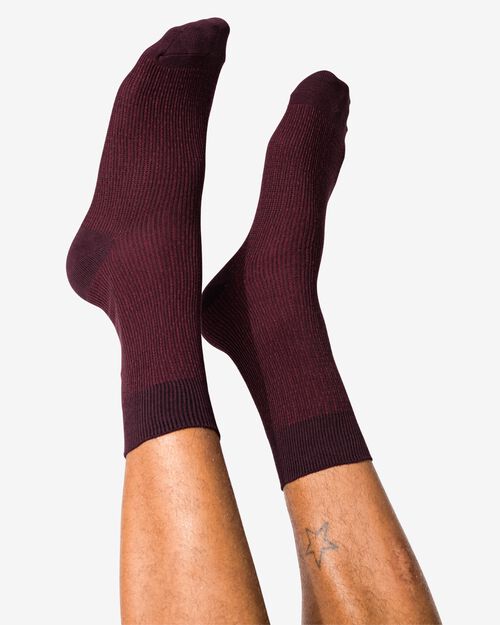 chaussettes homme 1 paire avec point graphique violet foncé