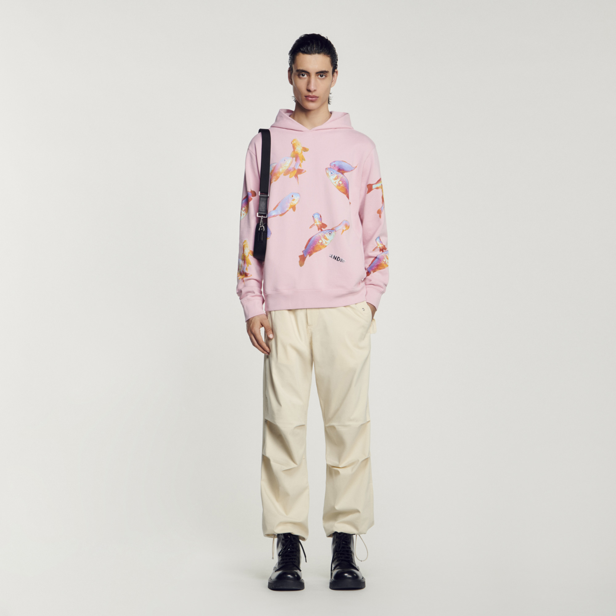 Sweatshirt imprime capuche