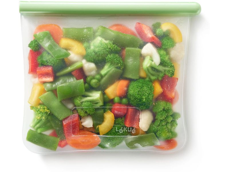 Lékué Frischhaltebeutel M 0.7 l Flache, 100% dichte Mehrwegtasche