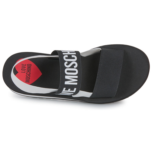 Love Moschino - ELASTIC BICOLOR Negro / Blanco