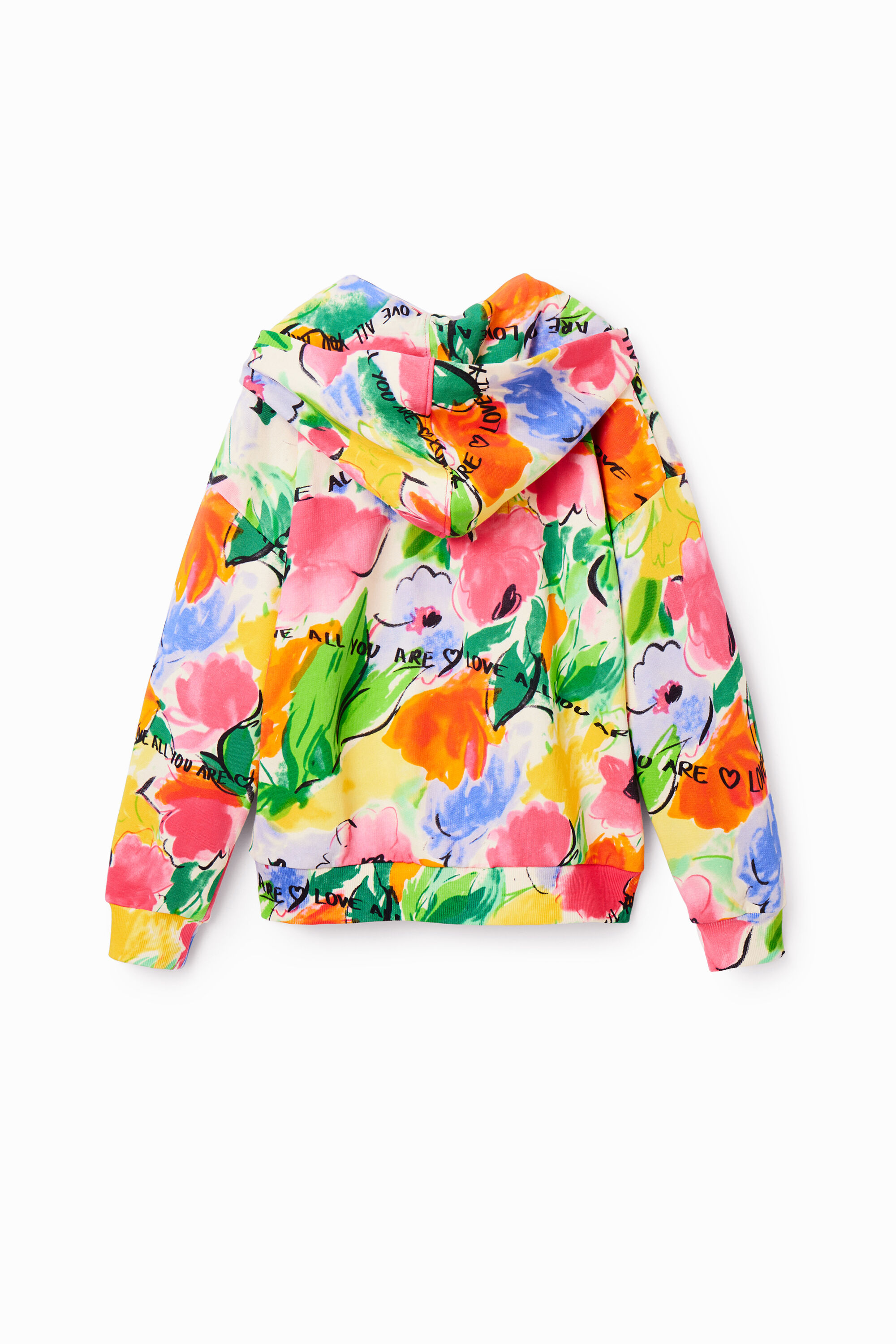 Sweat-shirt oversize fleurs