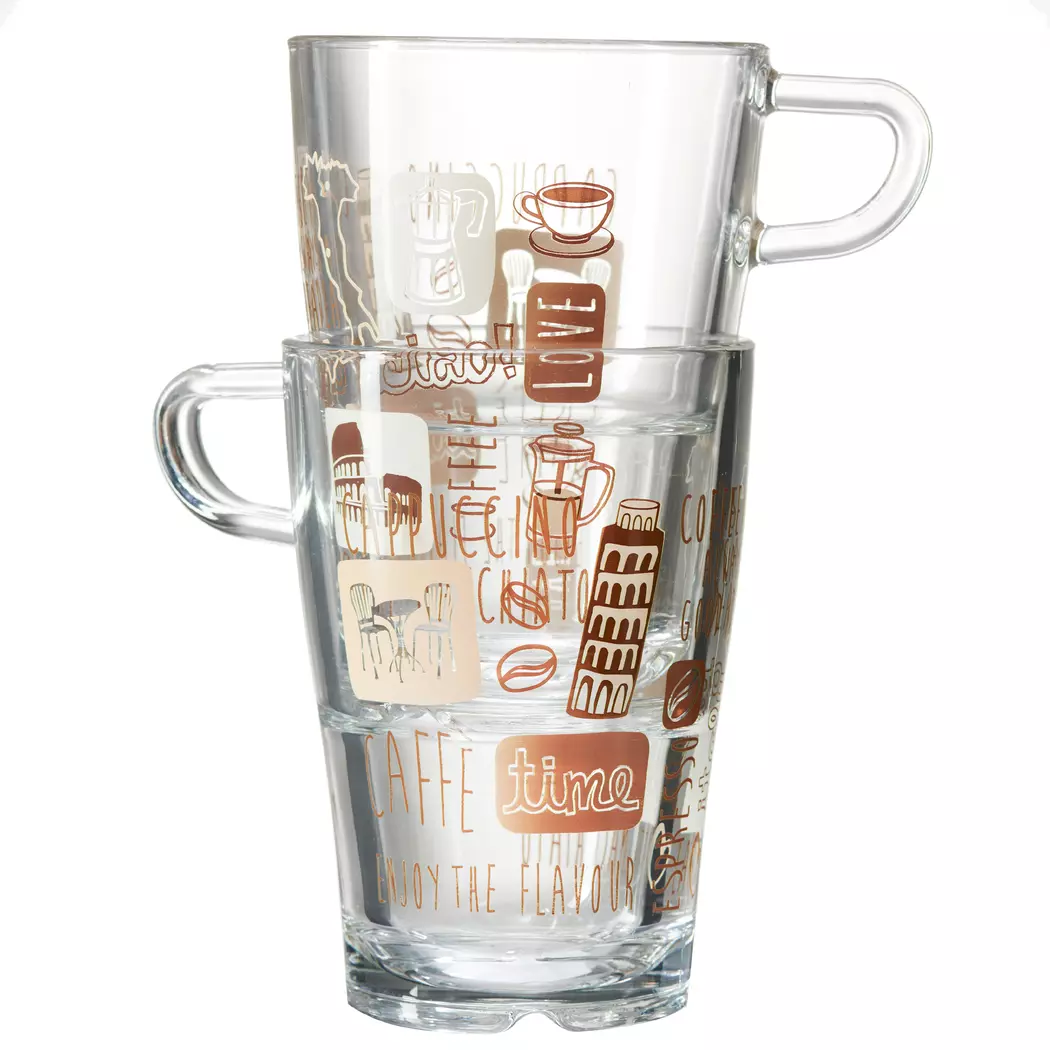 Latte-Macchiato-Becher La Vita 2tlg.