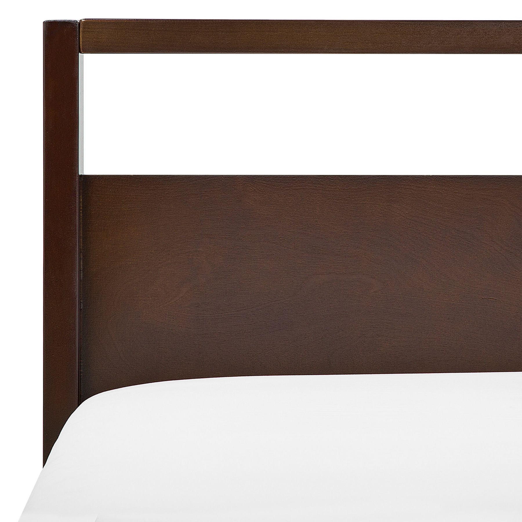 Beliani-GIULIA-Tweepersoonsbed-Donkerbruin-160 x 200 cm-Dennenhout