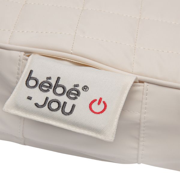 Bebe- Jou Quilted Squares Verwarmd Aankleedkussen – Light Taupe