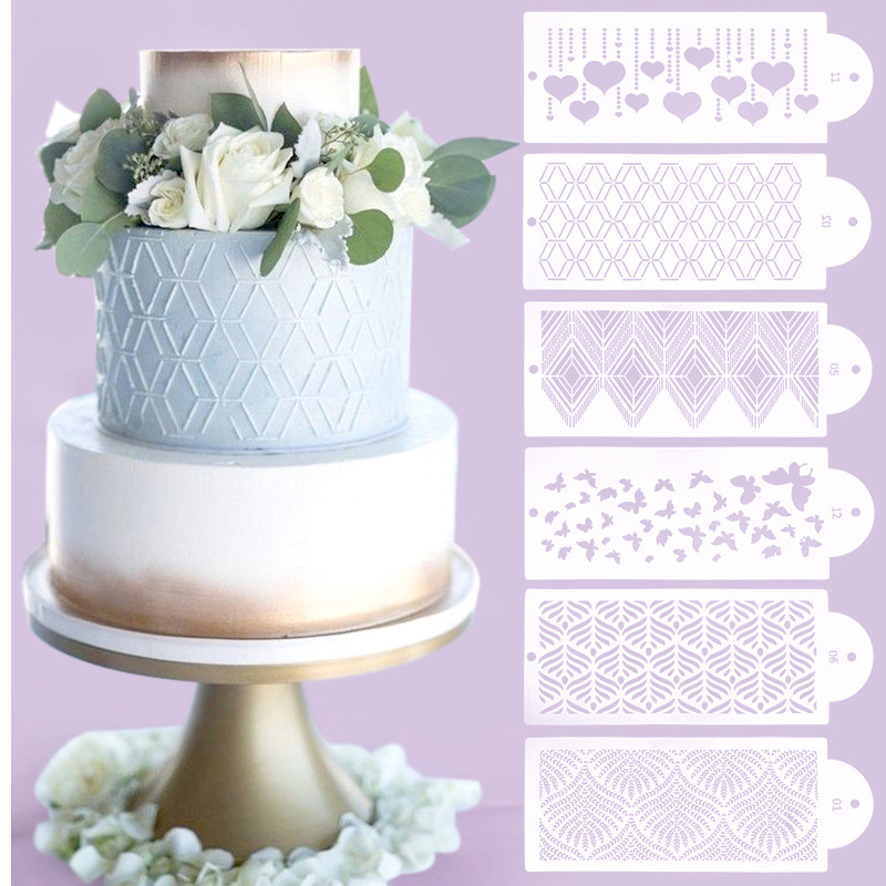 (15er Set) Kuchen Schablone Torten Topper Fondant Dekoration - Ornamente