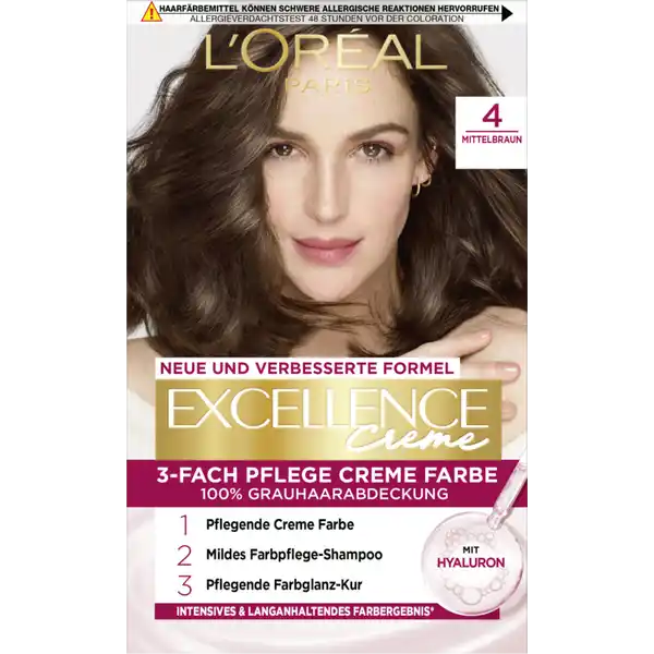 Crème Coloration 4 Mittelbraun