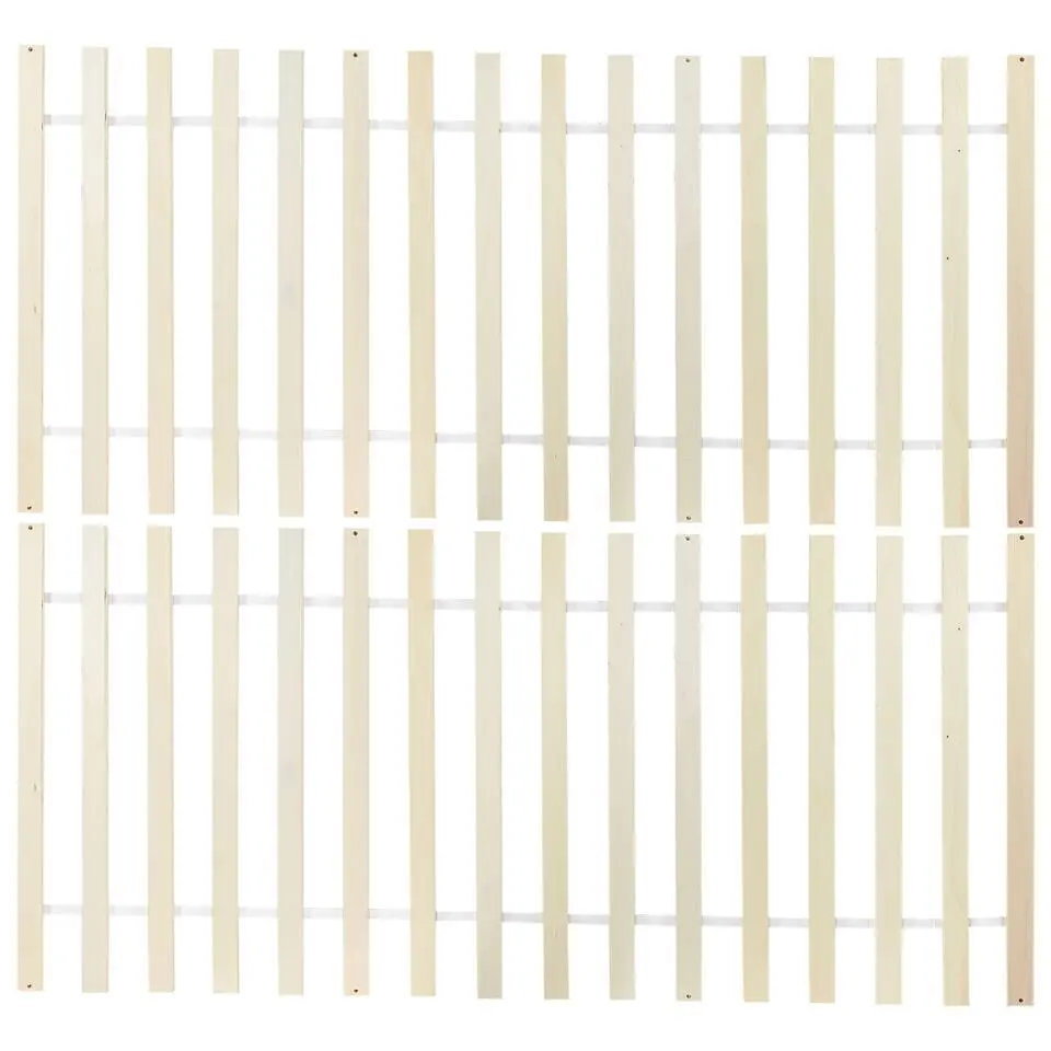 TANNAY - Tweepersoonsbed - Lichthout - 140 x 200 cm - Dennenhout