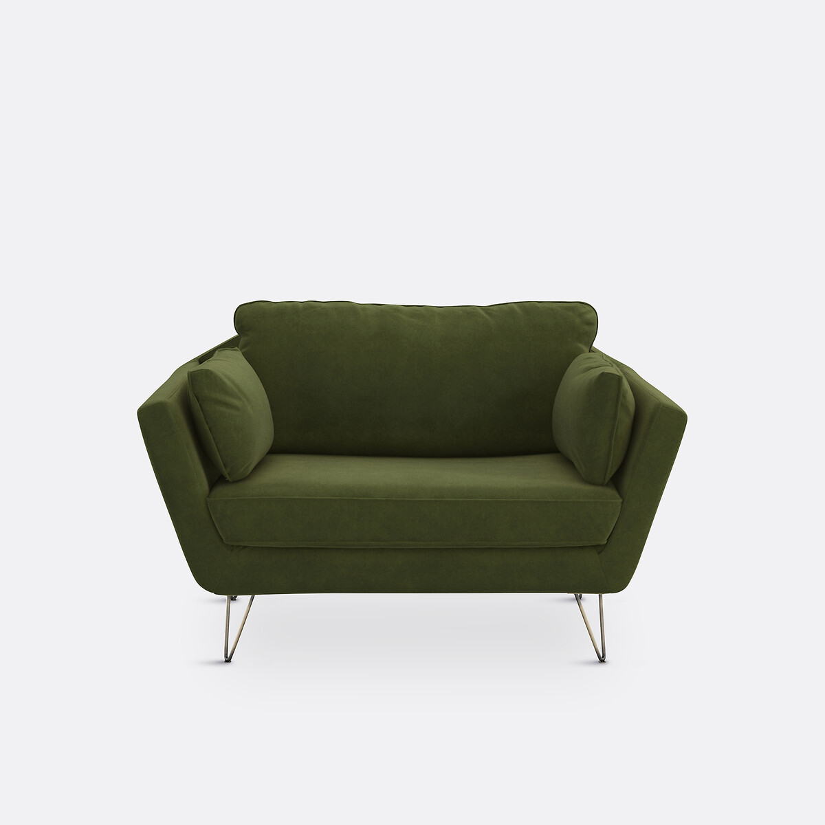 LA REDOUTE INTERIEURS<br>Poltrona XL em fluweel Topim