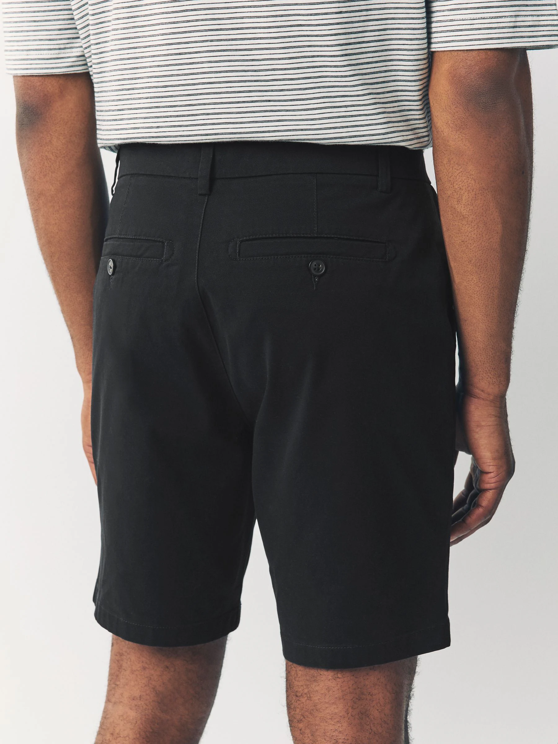 Zwart/vintage Blauw/Wit/Mushroom white - Straight fit - Set van 4 chinoshorts met stretch