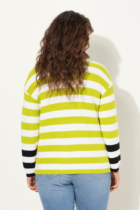 Pullover, Ringel, Rundhals, Langarm