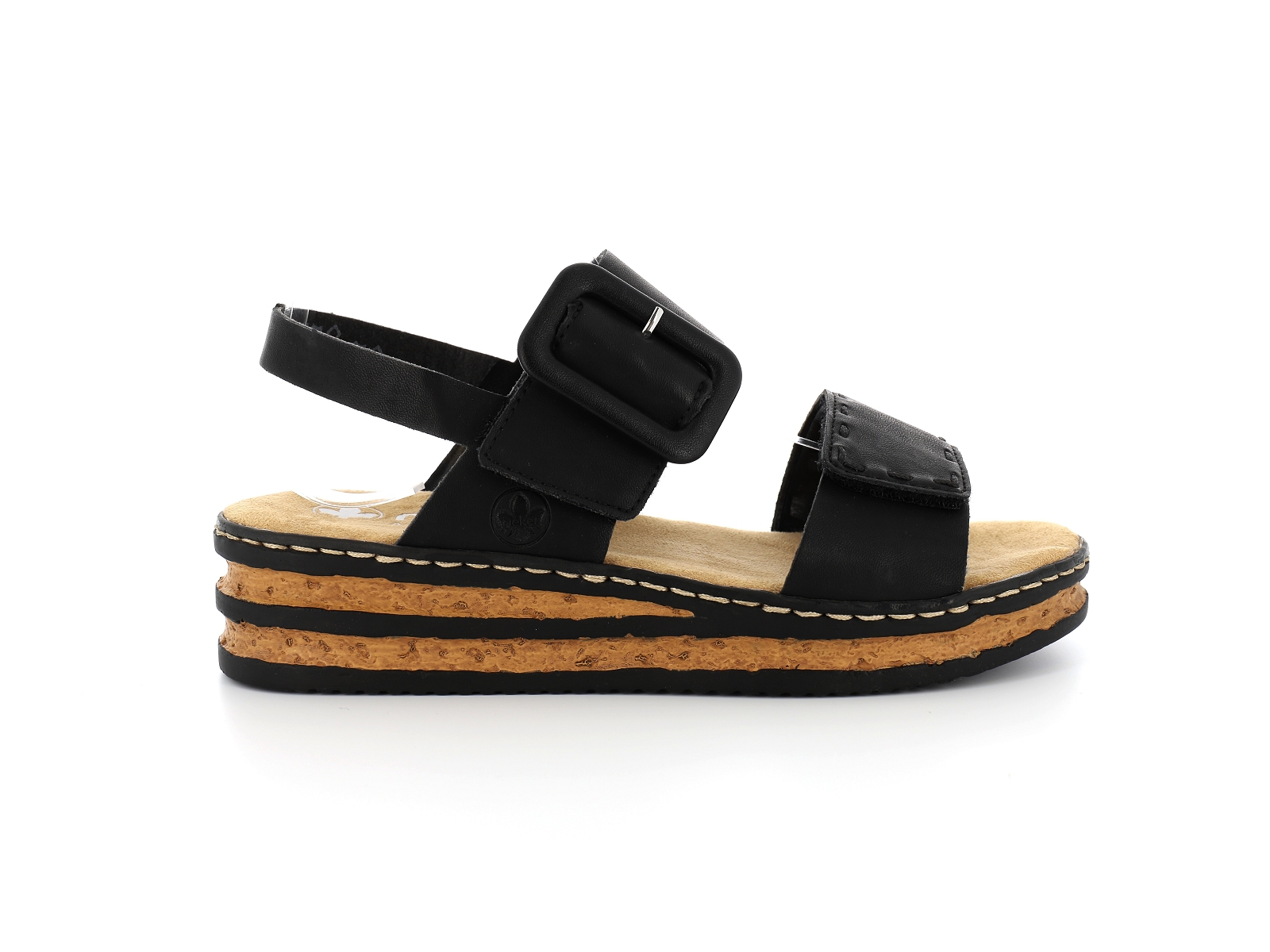 Rieker-62950 Cuir Noir