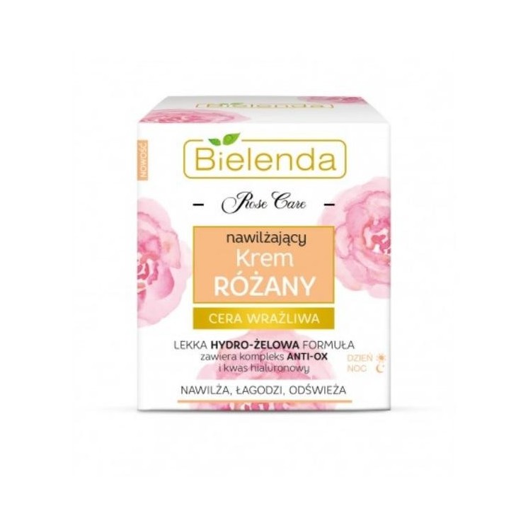 Bielenda Rose Care Hydraterende en verzachtende rozen gezichtscrème 50 ml