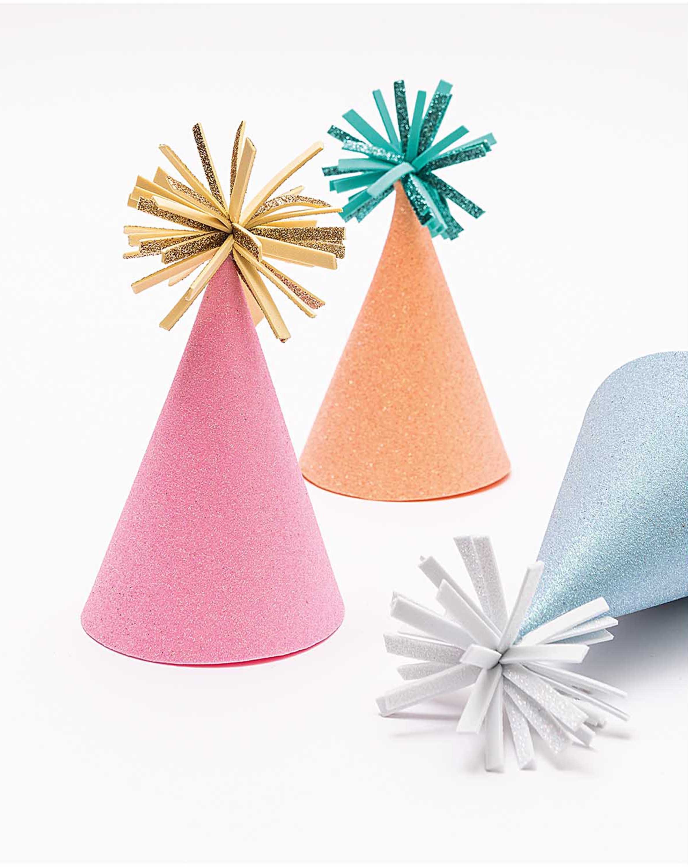 Moosgummiplatten PASTELL GLITTER 10er-Pack