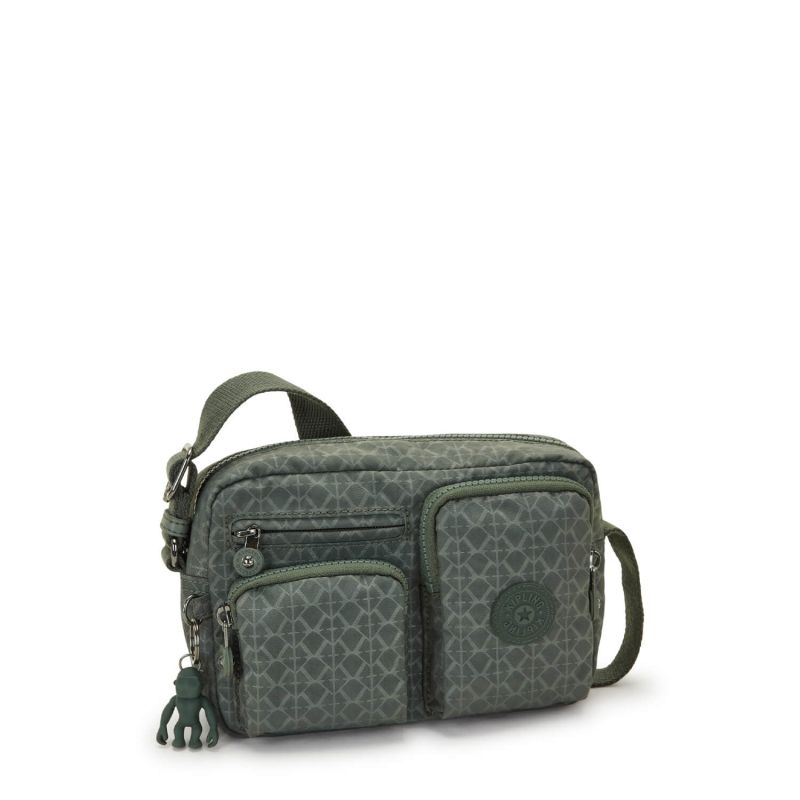 Sac bandoulière Albena 22,5 cm Sign Green Embosse