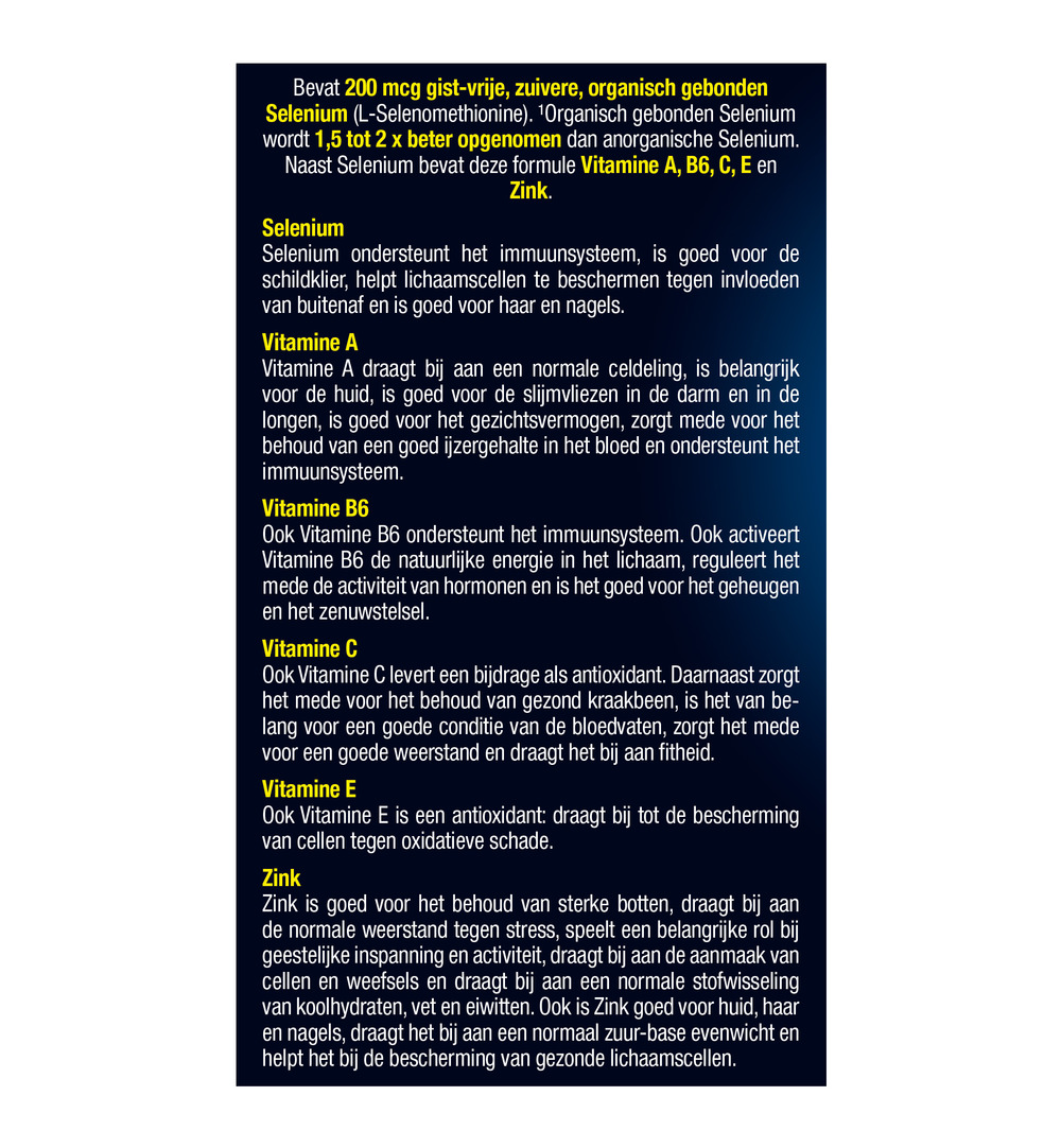 Lucovitaal Selenium Zink (45 tabletten)