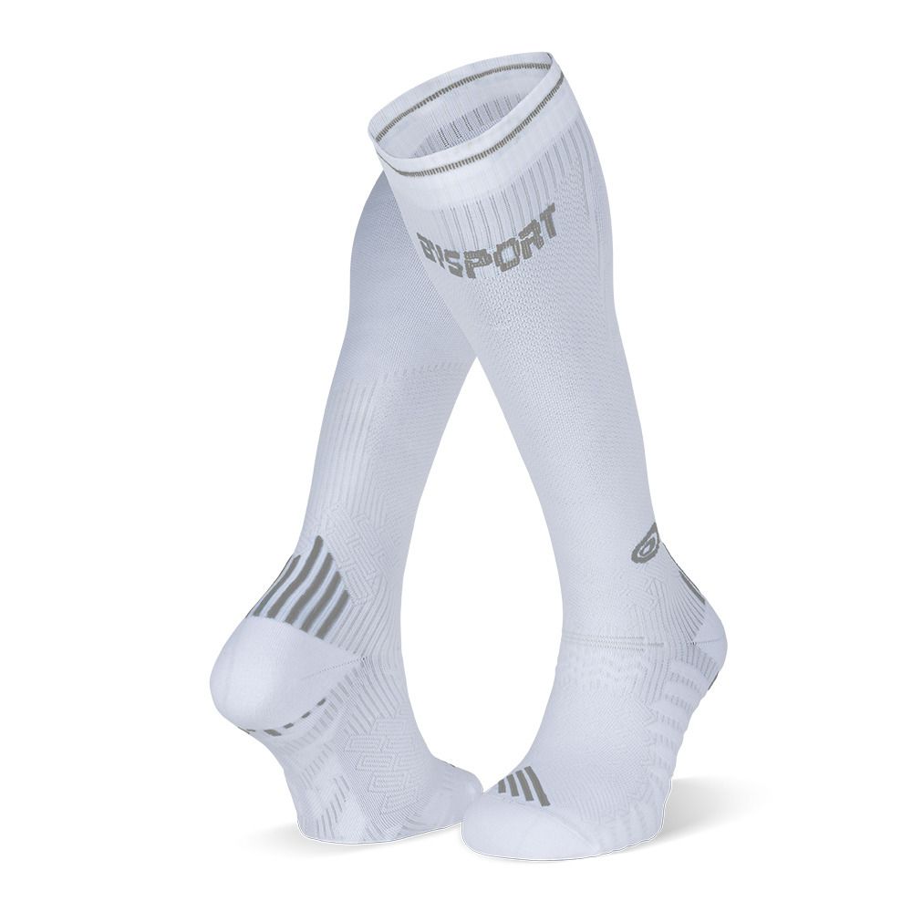BV Sport RUN COMPRESSION - Chaussettes blanc/gris