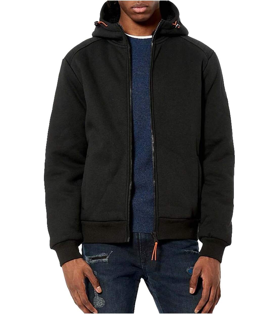 Sweat zippé intérieur molletonné  -  Kaporal - Homme