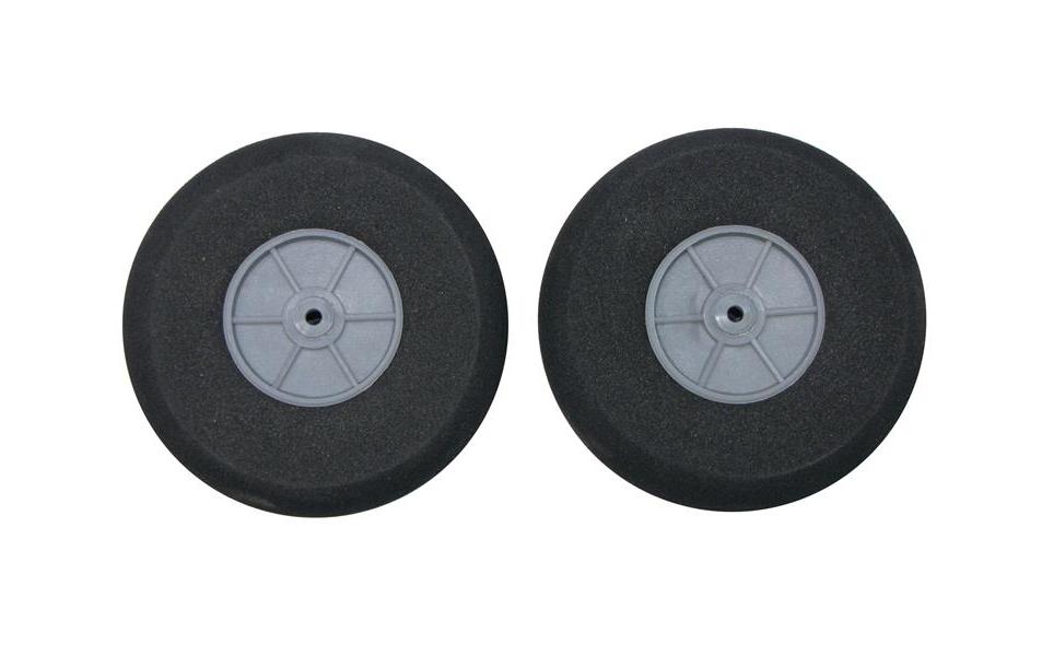 Moosgummi Super Leichtrad 75 mm, 2 StückRäder für Modellflugzeuge