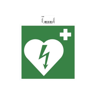 Exacompta - Pictogramme - défibrillateur - 200 x 200 mm - vert