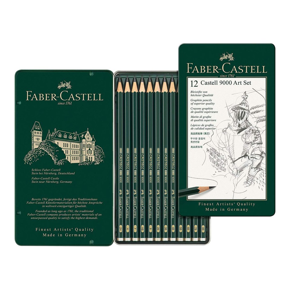 Faber-Castell - CASTELL 9000 blyant kunst sæt (119065)