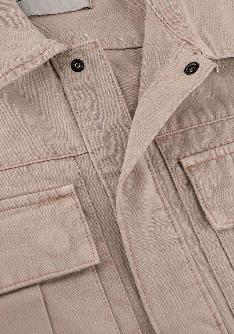 CALVIN KLEIN beige calvin klein overshirt mineral dye utility overshirt